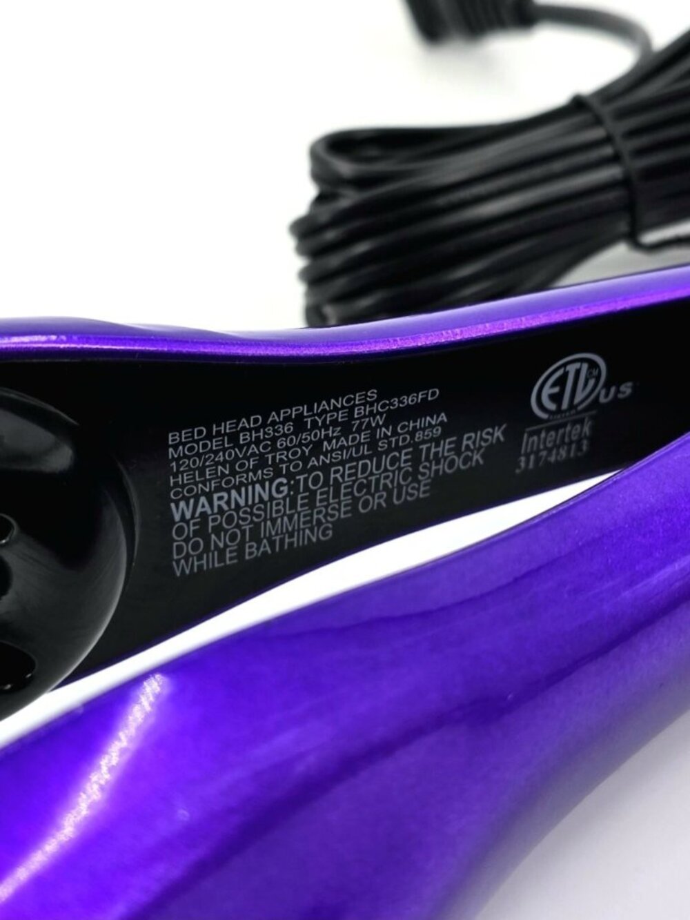 Bed Head A Wave We Go Tourmaline Ceramic Adjustable Hair Waver Iron Purple - Picture 9 of 9